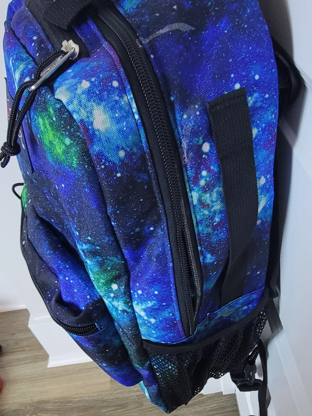 JanSport Blue Galaxy Print Backpack Wheelchair Adaptive